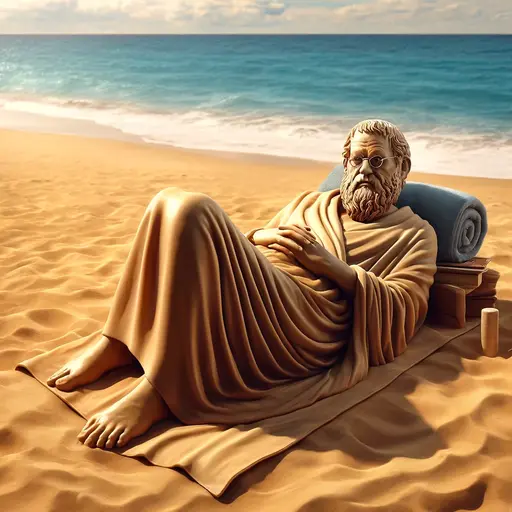 Socrates on the beach